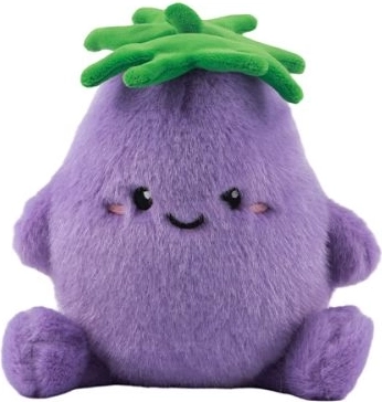 Ellie Eggplant padlizsán plüssfigura - 1 db