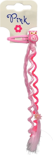 Rózsaszín bagoly hajdísz szett kis stylistáknak