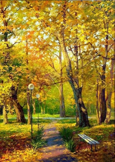 Norimpex Festés számok szerint: Arany ősz az erdőben 40 × 50 cm