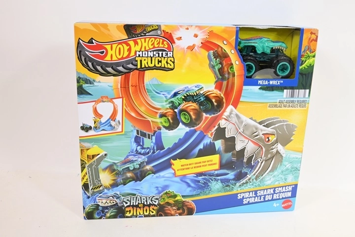 Hot Wheels Monster Trucks Ragadozó hurokpálya Mega-Wrex kisautóval