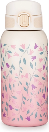 Petite&Mars rozsdamentes acél termosz palack itatócsőrrel 500 ml Delicate flowers