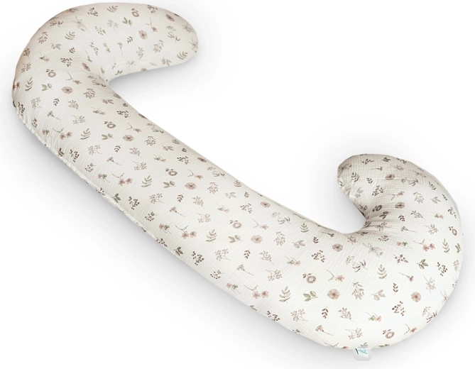 Ceba szoptató és terhességi párna Cebuška Duo muszlin Small Twigs 300 cm