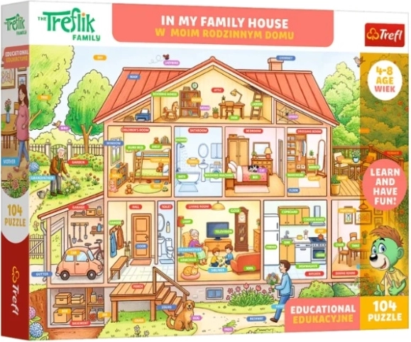 Oktató puzzle Edu 104 W moim rodzinnym domu