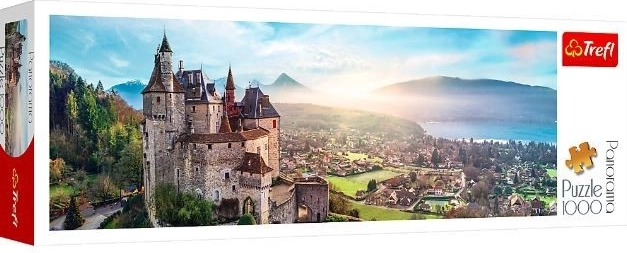 Panorámaképes puzzle 1000 darabbal – Menthon kastély, Franciaország