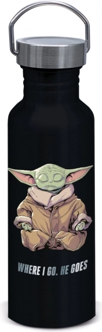Alumínium palack Grogu motívummal a Mandalorianból