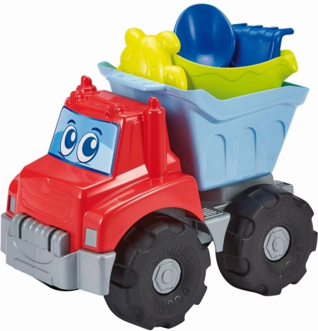 Teherautó kannával és homokozókészlettel
