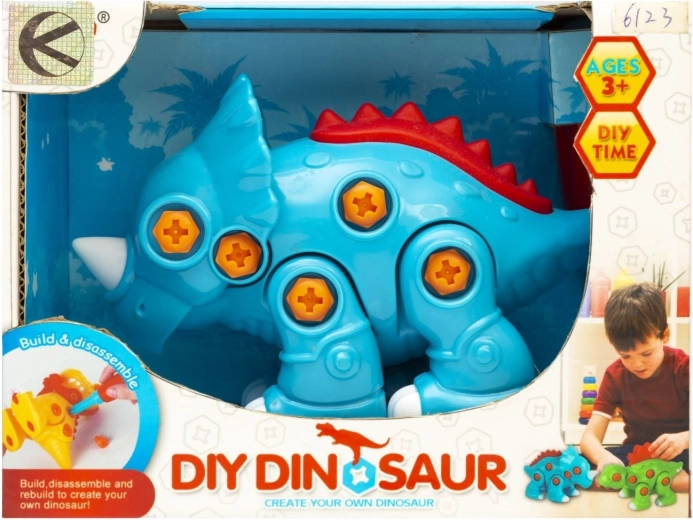 Színes csavarozható dinoszaurusz – 1 db
