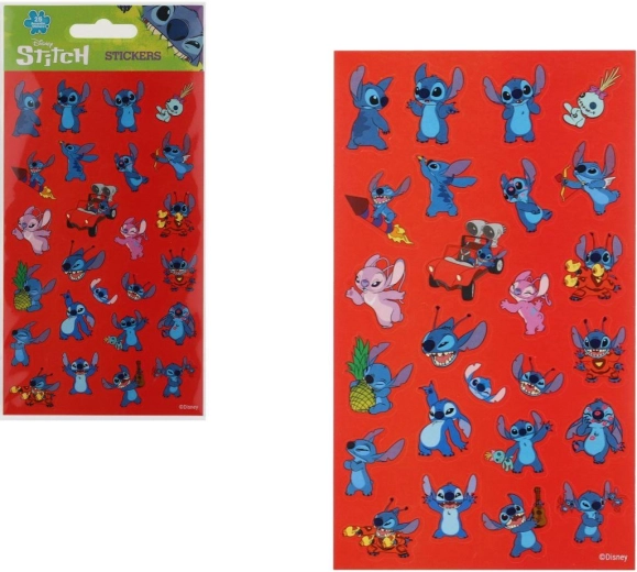 Újrahasználható Lilo és Stitch matricák – 25 darab