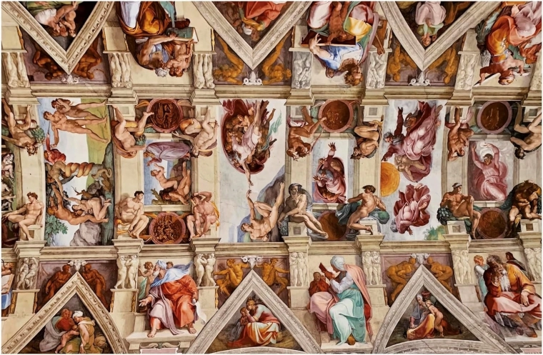 Educa miniatűr puzzle Sixtus-kápolna 1000 darab