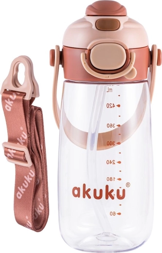 Akuku iskolai palack szívószállal 480 ml mocha