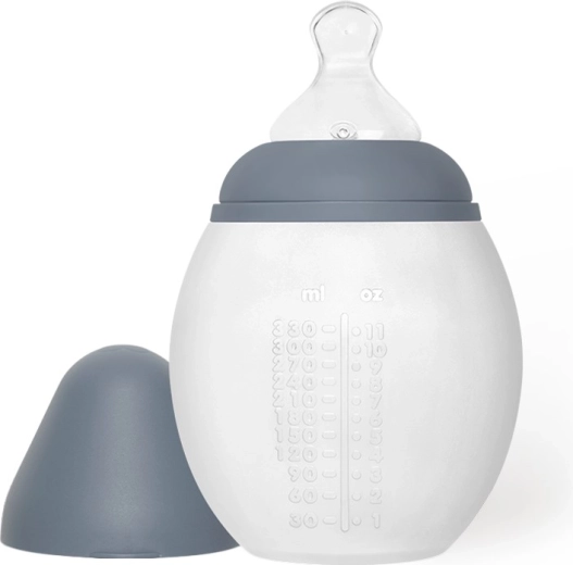 Élhée antikólikás cumisüveg 330 ml blue grey
