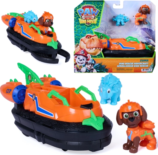 Spin Master Mancs őrjárat Dino Rescue – Zuma légpárnás csónak figurákkal (17,5 cm)