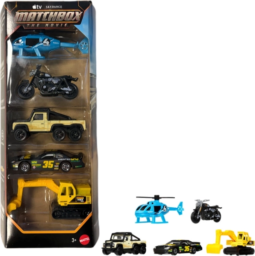 Mattel Matchbox The Movie – 5 darabos, a film által inspirált járműszett