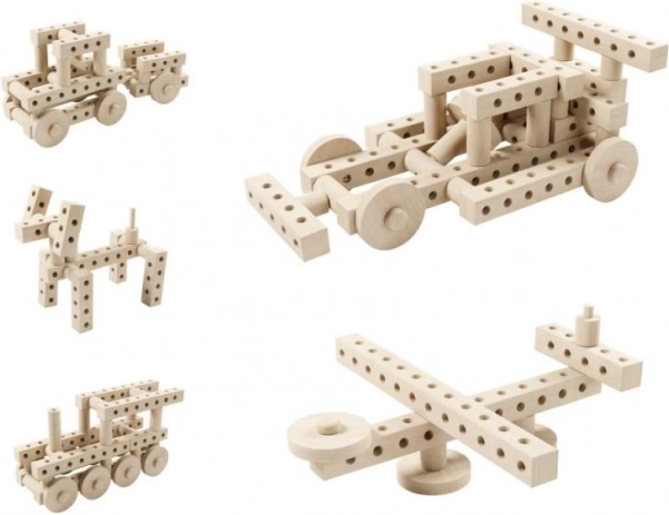 Kreatív fa építőkészlet 67 darabbal