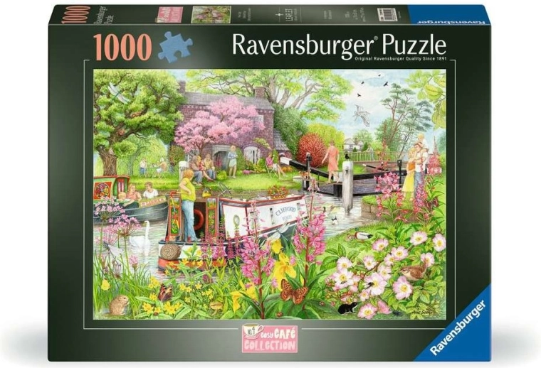 Ravensburger puzzle Cosy Café Collection 4. sz.: Folyóparti kávézó 1000 darab