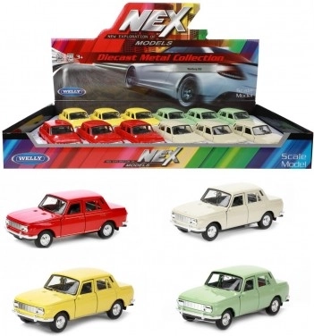 Welly Wartburg 353 autó fém/műanyag 12 cm 4 színben visszahúzós