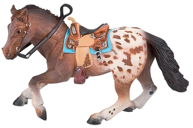 Bullyland appaloosa mén csődör