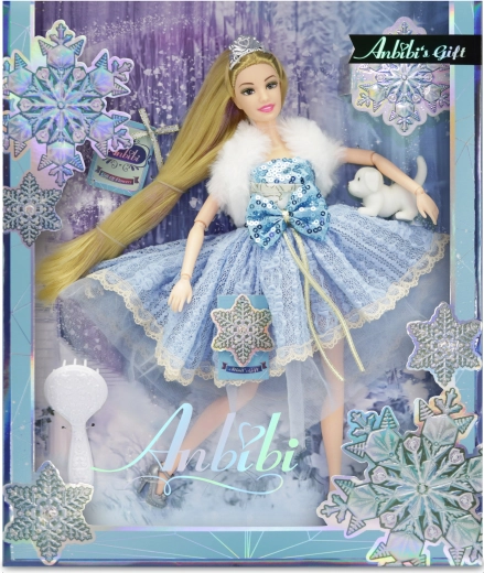 Virágos baba Anbibi Adélka 28 cm