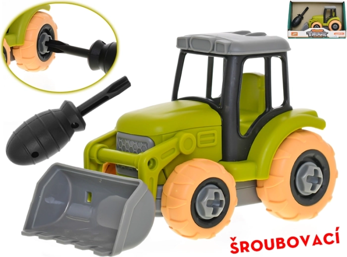 Csavarozható traktor 14 cm szabadonfutóval