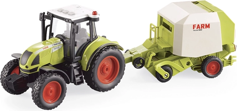 Farmtraktor pótkocsival 1:16, fényekkel és hangokkal