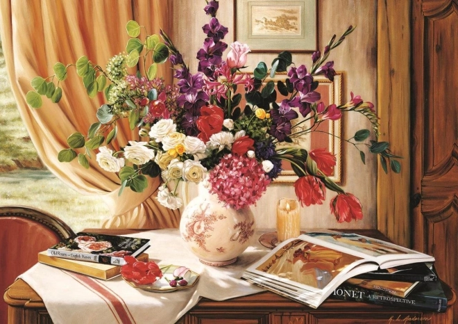 Művészi sarok puzzle 1000 darab