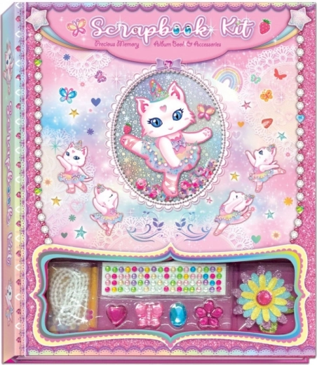 Scrapbook dekorációs készlet Pecoware - Balettmacska