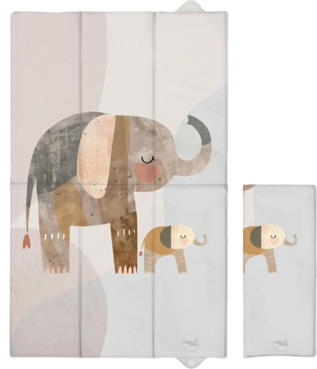 Ceba Baby utazó pelenkázó alátét Basic Elephant Family 80 × 50 cm