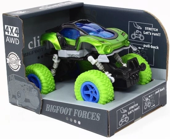Fém 4×4-es kisautó rugózással
