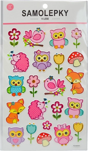 Erdő állatkái matricák