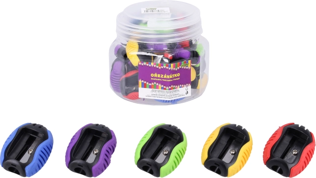 Egylyukú ceruzahegyező 3,3 × 2 × 4 cm, színmix