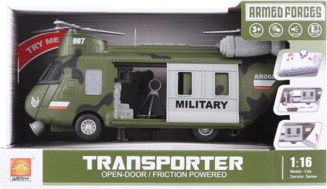 Elemes katonai helikopter 1:16 fényekkel és hangokkal