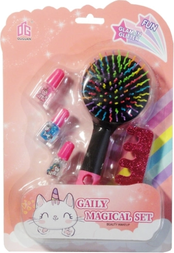 Lányok szépségszettje csillámos körömlakkokkal