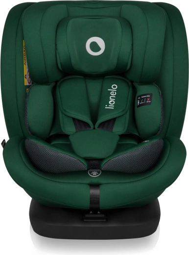 Lionelo Bastiaan i-Size 40–150 cm Green Forest gyerek autósülés, 4 az 1-ben forgatható ISOFIX-szel