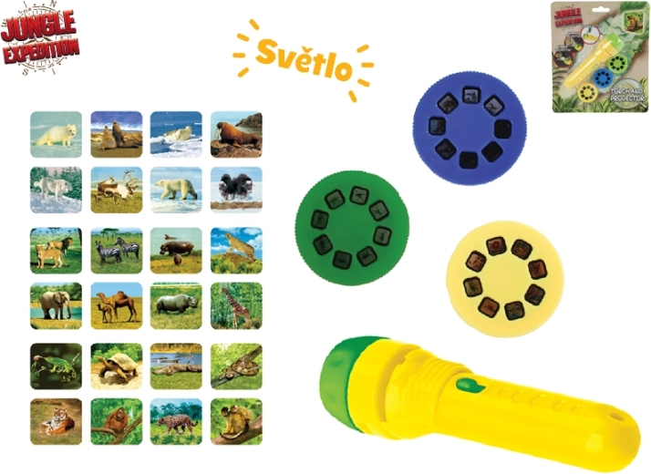Jungle Expedition vetítőlámpa gyerekeknek
