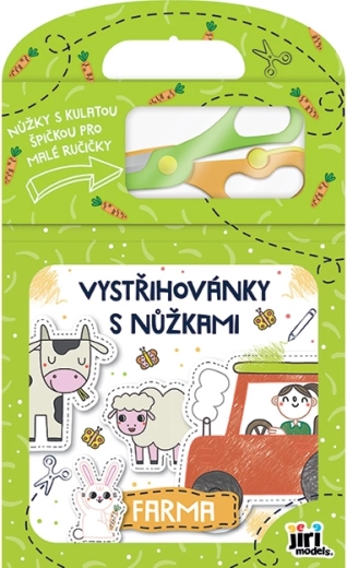 Kivágós füzet ollóval – farm