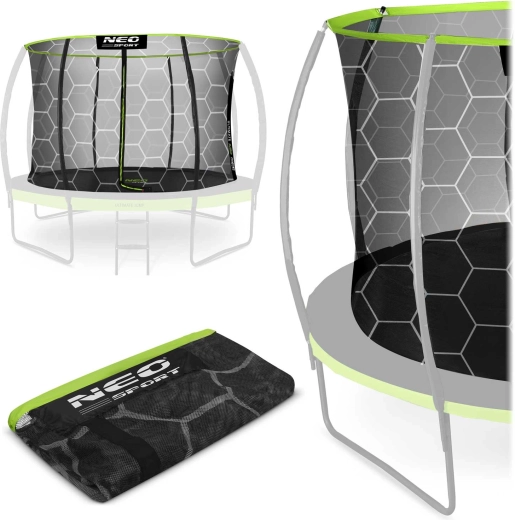 Neo-sport belső védőháló trampolinhoz 252 cm (8 ft), 6 oszlophoz