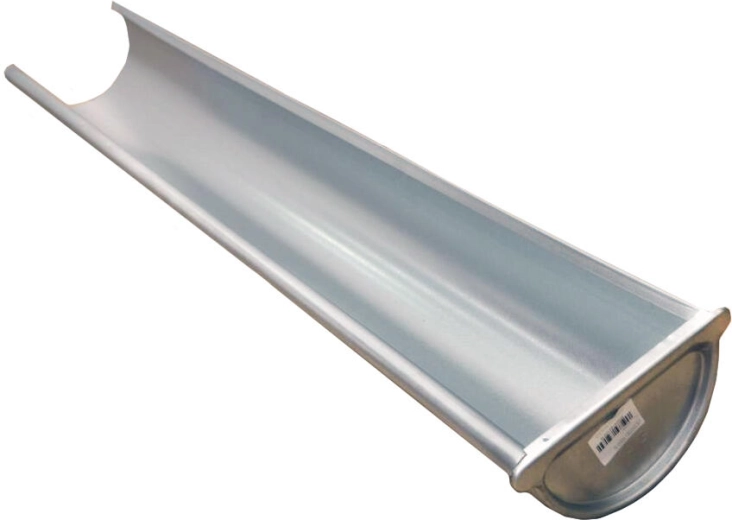 Jobb oldali végvályú 330 mm, 1 m, horganyzott acél