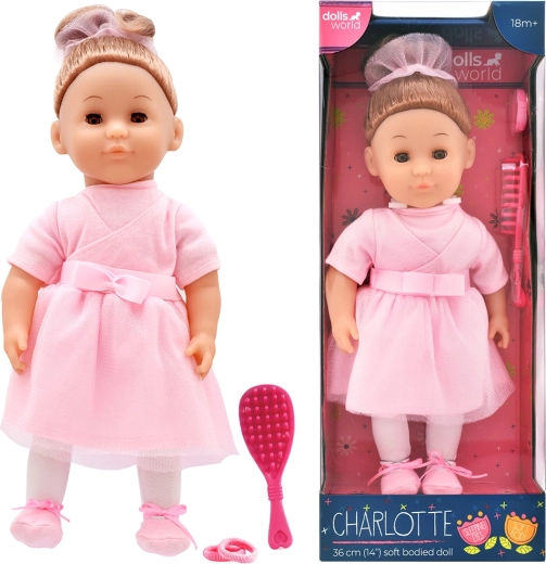 Dolls World divatbaba Charlotte kiegészítőkkel 36 cm