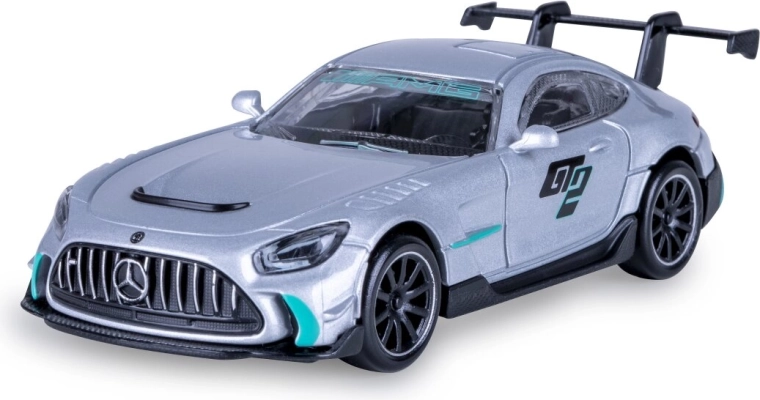 Mercedes-AMG GT2 fém modell 1:43 méretarányban, ezüstszínű