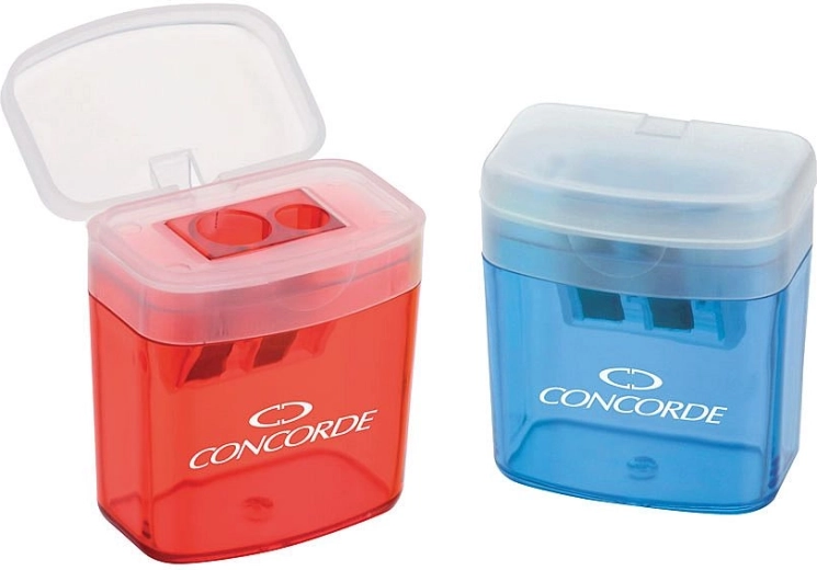 CONCORDE Duo konténeres hegyező, vegyes színek
