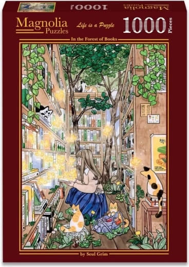 Magnolia puzzle a könyvek erdejében 1000 darabos