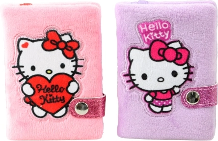 Hello Kitty plüss mini jegyzetfüzet patentos záródással