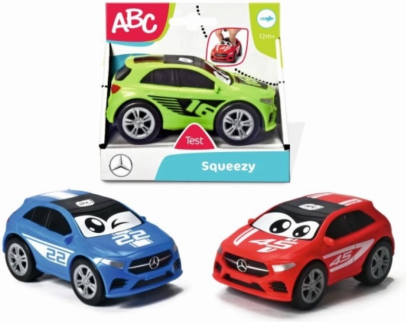 Nyomkodható MERCEDES ABC kisautó, 11 cm – 3 szín
