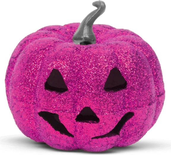 Halloween-i RGB LED-es lila habtök dekoráció, 11 cm