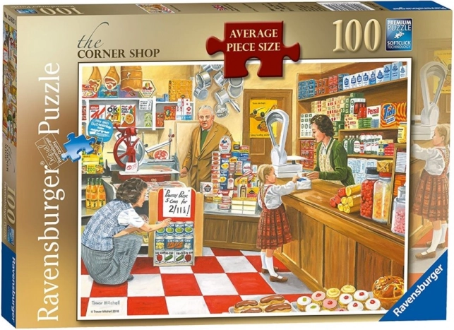 Ravensburger Puzzle Saroküzlet az utca sarkán 100 darab