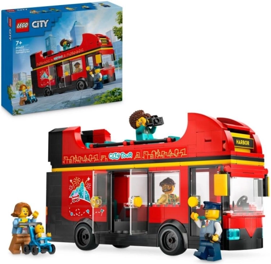LEGO City piros emeletes busz