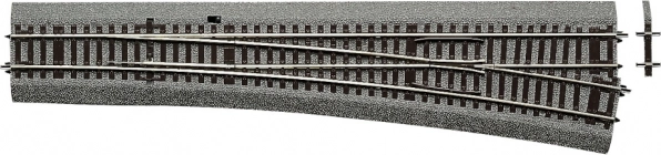 Roco Line WR10 egyenes-jobbos váltó ágyazattal - 42581