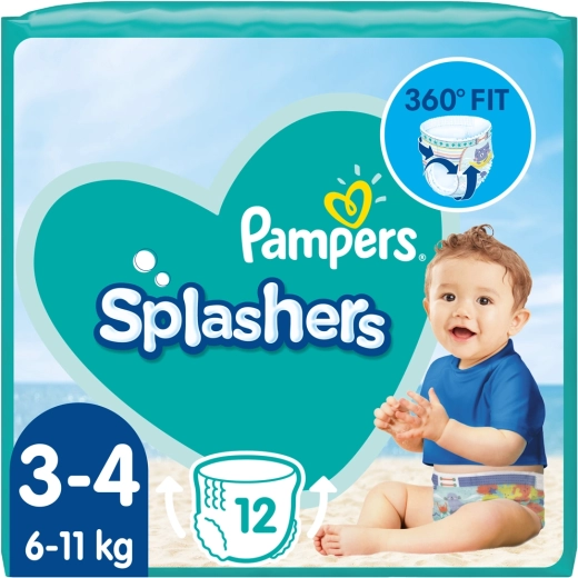 Pampers Splashers vízbe való pelenkanadrágok, 3-as méret (12 db) 6–11 kg