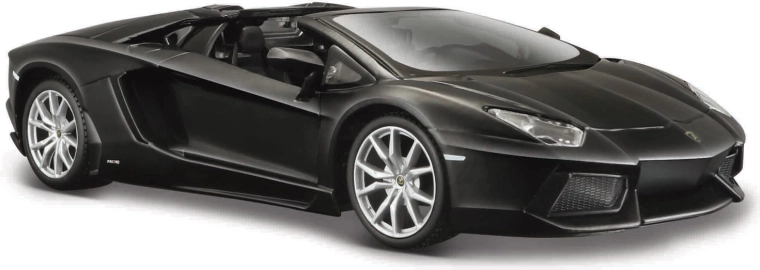 Maisto Lamborghini Aventador LP 700-4 Roadster Special Edition autómodell 1:24 matt fekete