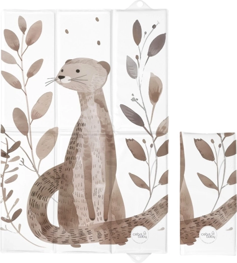 Ceba Baby utazó pelenkázóalátét Basic Clever Otter 60 × 40 cm